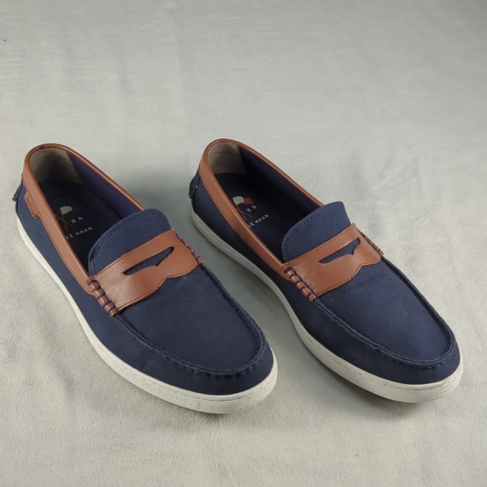 Cole Haan Nantucket Loafer II Navy Handstain Mens Size 13 With Box‎
